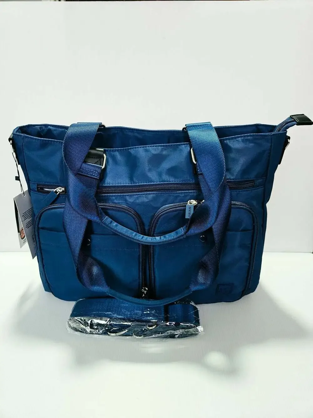 IHKWIP Cargo Catchall Tote with Two Crossbody Straps in French Navy